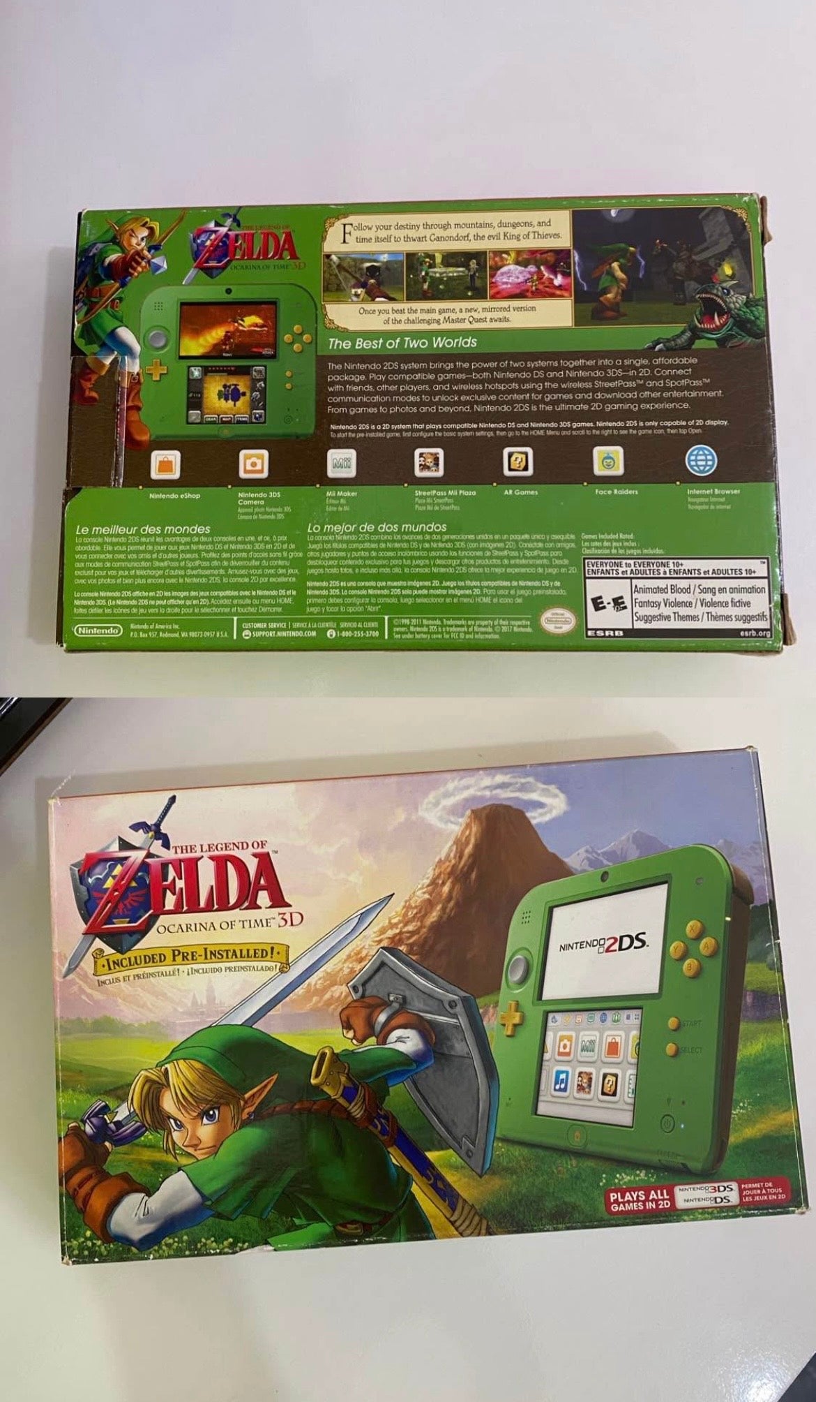 Nintendo 2Ds Edição Zelda CIB